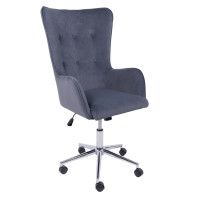 Кресло BELLA (Белла) XL Chrome Kiton 713 Graphite велюр/графит