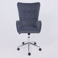 Кресло BELLA (Белла) XL Chrome Kiton 713 Graphite велюр/графит купить в Минске