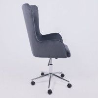 Кресло BELLA (Белла) XL Chrome Kiton 713 Graphite велюр/графит купить в Минске