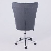 Кресло BELLA (Белла) XL Chrome Kiton 713 Graphite велюр/графит купить в Минске