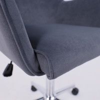 Кресло BELLA (Белла) XL Chrome Kiton 713 Graphite велюр/графит купить в Минске