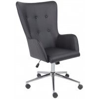 Кресло BELLA (Белла) XL chrome Pegasso черный