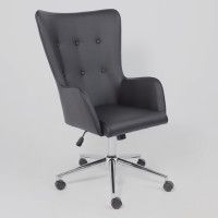 Кресло BELLA (Белла) XL chrome Pegasso черный купить в Минске