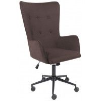 Кресло BELLA (Белла) XL black Velutto 24 велюр/темный шоколад