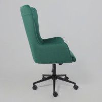 Кресло BELLA (Белла) XL black Kiton 709 Jungle велюр/зеленый купить в Минске