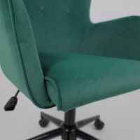 Кресло BELLA (Белла) XL black Kiton 709 Jungle велюр/зеленый купить в Минске