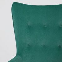 Кресло BELLA (Белла) XL chrome Kiton 709 Jungle велюр/зеленый купить в Минске