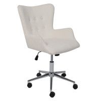 Кресло AksHome BELLA chrome Buble White 15 букле/белый