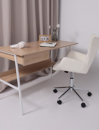 Кресло AksHome BELLA chrome Buble White 15 букле/белый купить в Минске