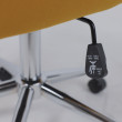 Кресло AksHome BELLA chrome Kiton 719 велюр/оранжевый мимоза купить в Минске