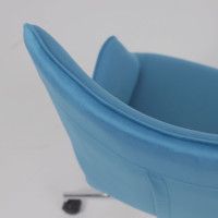 Кресло AksHome BELLA chrome Seven 115 велюр/темно-голубой купить в Минске