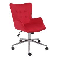 Кресло BELLA (Белла) chrome Seven 313 велюр/фуксия