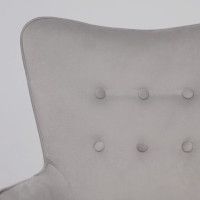 Кресло AksHome BELLA chrome Seven 324 велюр/серый купить в Минске Кресло AksHome BELLA chrome Seven 324 велюр/серый купить в Минске