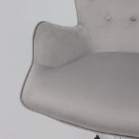 Кресло AksHome BELLA chrome Seven 324 велюр/серый купить в Минске Кресло AksHome BELLA chrome Seven 324 велюр/серый купить в Минске