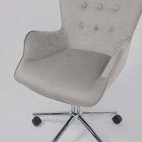 Кресло AksHome BELLA chrome Seven 324 велюр/серый купить в Минске Кресло AksHome BELLA chrome Seven 324 велюр/серый купить в Минске