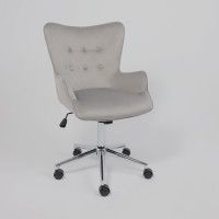 Кресло AksHome BELLA chrome Seven 324 велюр/серый купить в Минске Кресло AksHome BELLA chrome Seven 324 велюр/серый купить в Минске