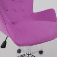 Кресло AksHome BELLA chrome Velluto 41 велюр/фиолетовый купить в Минске
