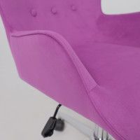 Кресло AksHome BELLA chrome Velluto 41 велюр/фиолетовый купить в Минске