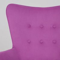 Кресло AksHome BELLA chrome Velluto 41 велюр/фиолетовый купить в Минске