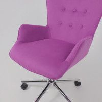 Кресло AksHome BELLA chrome Velluto 41 велюр/фиолетовый купить в Минске