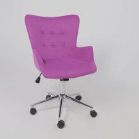 Кресло AksHome BELLA chrome Velluto 41 велюр/фиолетовый купить в Минске