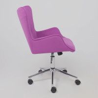 Кресло AksHome BELLA chrome Velluto 41 велюр/фиолетовый купить в Минске