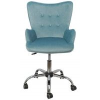 Кресло AksHome Bella (Белла) велюр/голубой купить в Минске