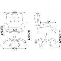 Кресло AksHome Bella (Белла) велюр/голубой купить в Минске