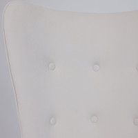 Кресло BELLA (Белла) XL Kiton 701 Antarctica велюр/белый антарктида купить в Минске