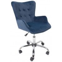 Кресло BELLA (Белла) Kiton 707 велюр/синий океан