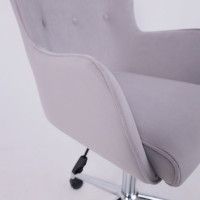 Кресло BELLA (Белла) XL chrome Kiton 722 Smoke велюр/светло-серый купить в Минске