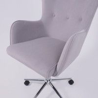 Кресло BELLA (Белла) XL chrome Kiton 722 Smoke велюр/светло-серый купить в Минске