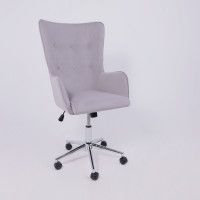 Кресло BELLA (Белла) XL chrome Kiton 722 Smoke велюр/светло-серый купить в Минске