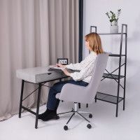 Кресло BELLA (Белла) XL chrome Kiton 722 Smoke велюр/светло-серый купить в Минске