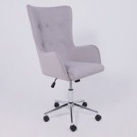 Кресло BELLA (Белла) XL chrome Kiton 722 Smoke велюр/светло-серый купить в Минске