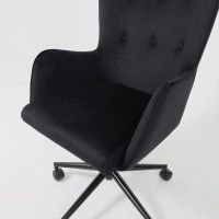 Кресло BELLA (Белла) XL black Seven 035 велюр/черный купить в Минске