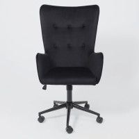 Кресло BELLA (Белла) XL black Seven 035 велюр/черный купить в Минске