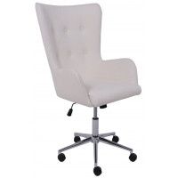 Кресло BELLA (Белла) XL chrome Buble White 15 букле/белый