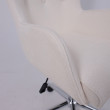 Кресло BELLA (Белла) XL chrome Buble White 15 букле/белый купить в Минске