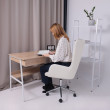 Кресло BELLA (Белла) XL chrome Buble White 15 букле/белый купить в Минске