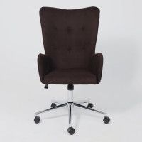 Кресло BELLA (Белла) XL chrome Velutto 24 велюр/темный шоколад купить в Минске