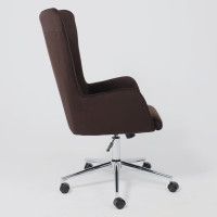 Кресло BELLA (Белла) XL chrome Velutto 24 велюр/темный шоколад купить в Минске