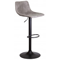 Стул барный AksHome BEN (Бен) ткань серый/черный