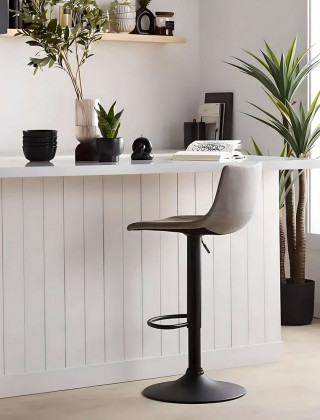 Стул барный AksHome BEN (Бен) ткань серый/черный купить в Минске