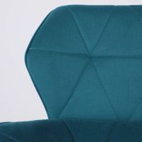 Стул барный Akshome BERLIN GB Velutto 20 бирюзовый велюр/черный купить в Минске