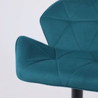 Стул барный Akshome BERLIN GB Velutto 20 бирюзовый велюр/черный купить в Минске