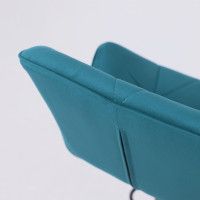 Стул барный Akshome BERLIN GB Velutto 20 бирюзовый велюр/черный купить в Минске