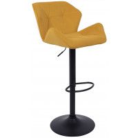 Стул барный Akshome BERLIN GB Velutto 56 горчичный велюр/черный