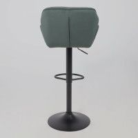 Стул барный Akshome BERLIN GB Kiton 708 темно-зеленый велюр/черный купить в Минске