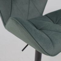 Стул барный Akshome BERLIN GB Kiton 708 темно-зеленый велюр/черный купить в Минске